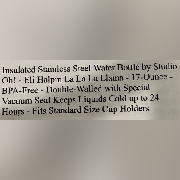 Stainless Steel Water Bottle - Picture 3 of 3